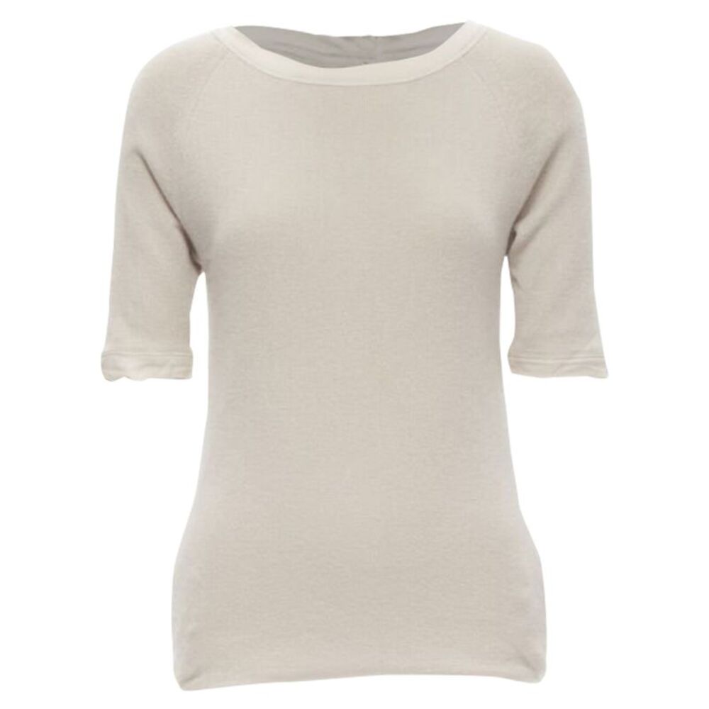 Chloe Perle cashmere silk gold zip back sweater